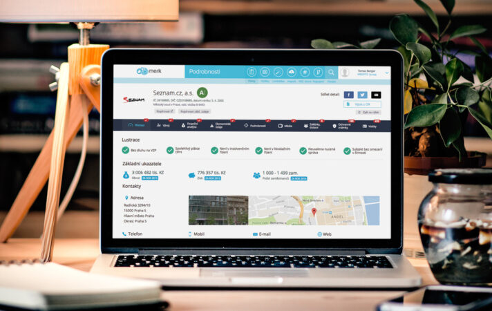 Nový Merk &#8211; vylepšený design, finanční data a rating firem